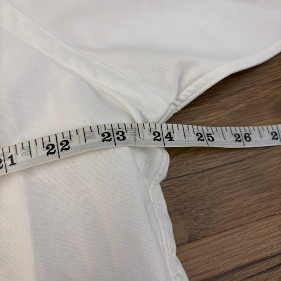 Ralph Lauren Vintage Long Sleeve Button Up Shirt White Cotton - Picture 5 of 6